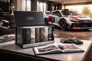 découvrez l'édition limitée audi : pour chaque achat de voiture, recevez une collection exclusive de livres dédiée aux passionnés de rallye. une offre unique à ne pas manquer !