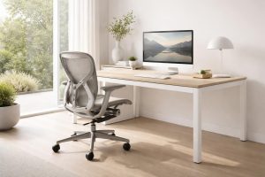 transformez votre bureau avec le mobilier design herman miller alliant esthétisme et confort, associé à un câblage intégré discret pour un espace de travail moderne et épuré.