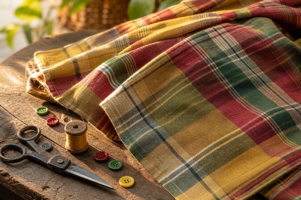Coudre avec du tissu madras : traditions, couleurs éclatantes et inspirations pour vos créations estivales