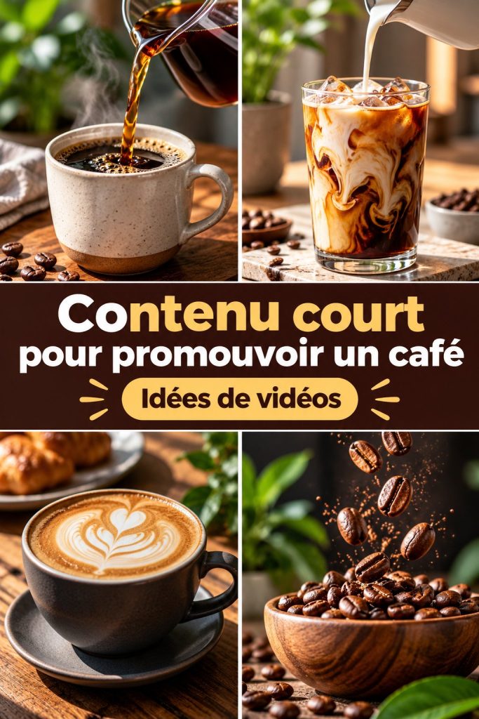 Contenu vidéo court pour promouvoir votre café