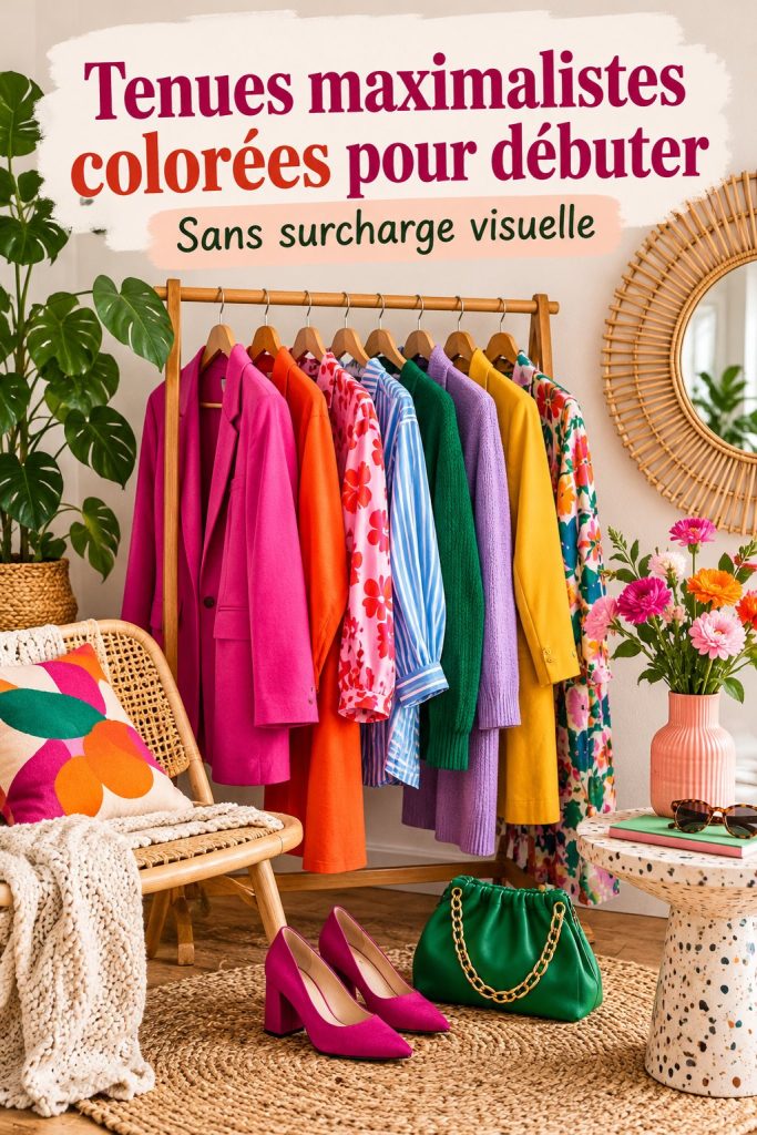 Tenues maximalistes colorées pour débuter